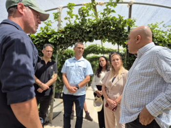 ביקור מנכל משרד החקלאות ובטחון המזון והמדענית הראשית ביחידה לחקלאות וחדשנות גולן  